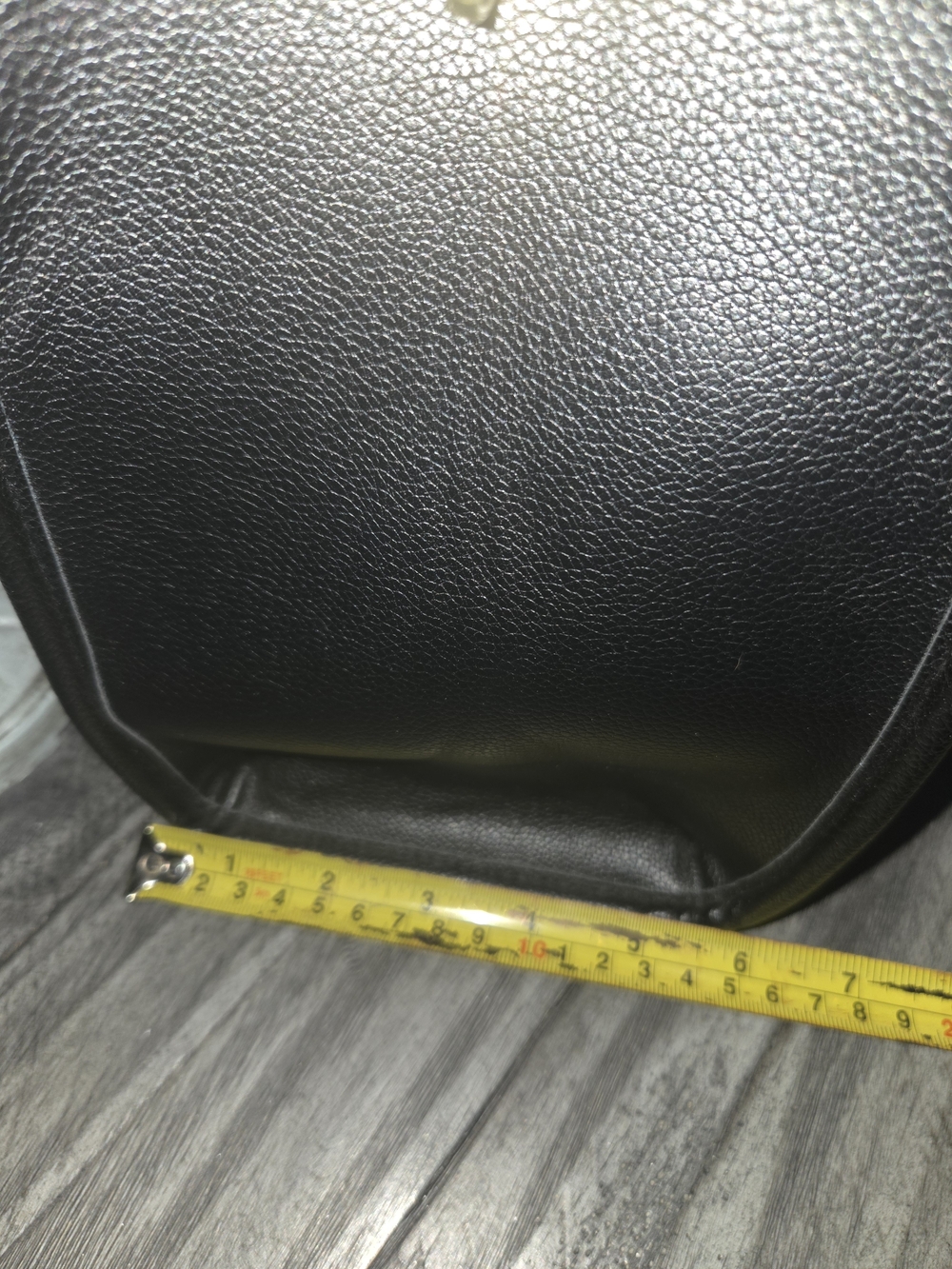 Black Faux-Leather Womens Tote Bag - Picture 6 of 13